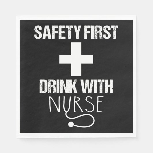安全ファースト飲料ナース スタンダードランチョンナプキン (正面)