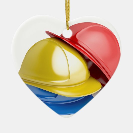 安全ヘルメット セラミックオーナメント (正面)