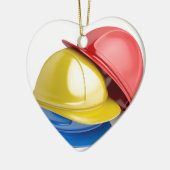 安全ヘルメット セラミックオーナメント (左)