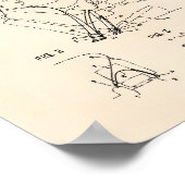 安全ベルト1962特許古紙 ポスター (角)