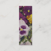 安全ホームパンジー花同情カード コーリングカード (正面)