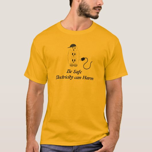 安全メッセージ コンセント Tシャツ (正面)