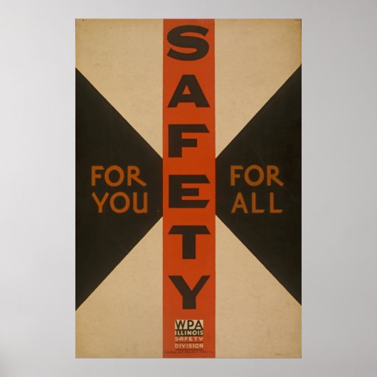 安全ヴィンテージのポスター ポスター (正面)