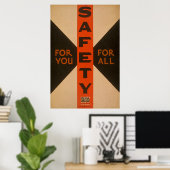 安全ヴィンテージのポスター ポスター (ホームオフィス)