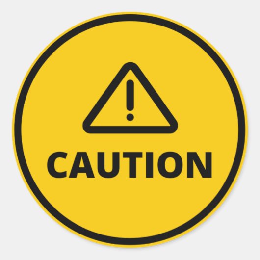 安全上の注意 ラウンドシール (正面)