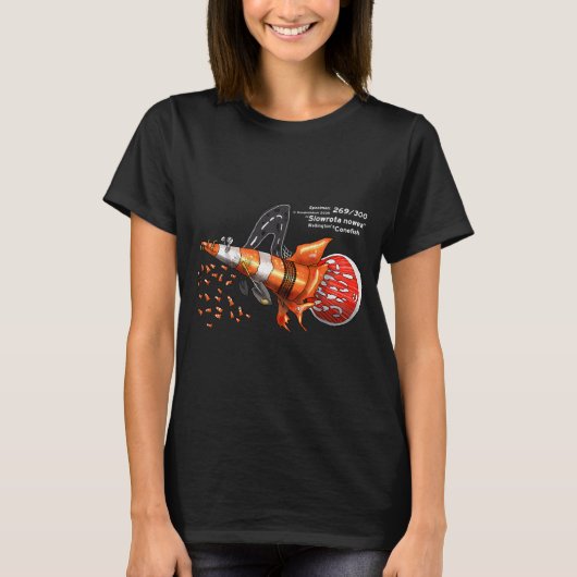 安全交通コーン魚 Tシャツ (正面)