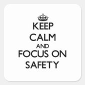 安全保に集中して落ち着く スクエアシール (正面)