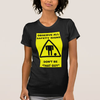 安全印の警告 Tシャツ