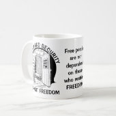 安全及び安全 コーヒーマグカップ (正面左)