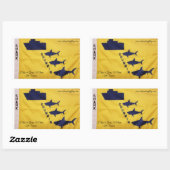 安全性の促進認識度 長方形シール (シート)