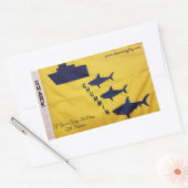 安全性の促進認識度 長方形シール (封筒)