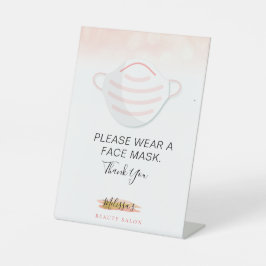 安全性衣服をマスクビジネスに 台座サイン