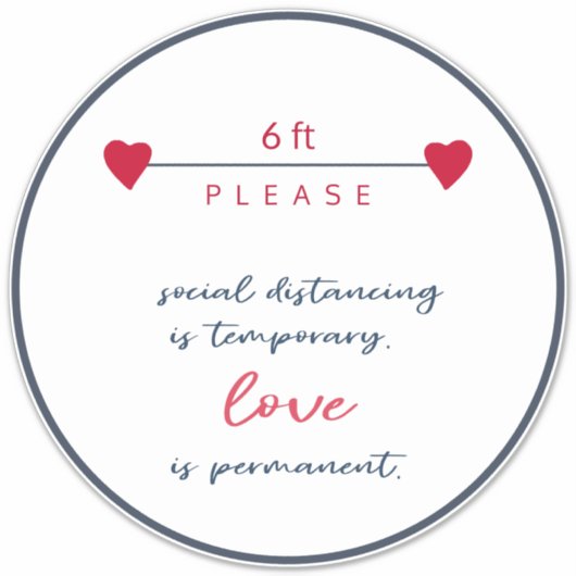 安全性6フィートの距離covid -19フロアマーカーストア シール (正面)