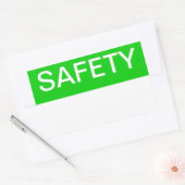 安全性 長方形シール (封筒)