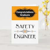 安全技術者化粧ライン卒業カード カード (黄色い花)