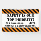 安全標識日（事故・事故なし） 横断幕 (横)