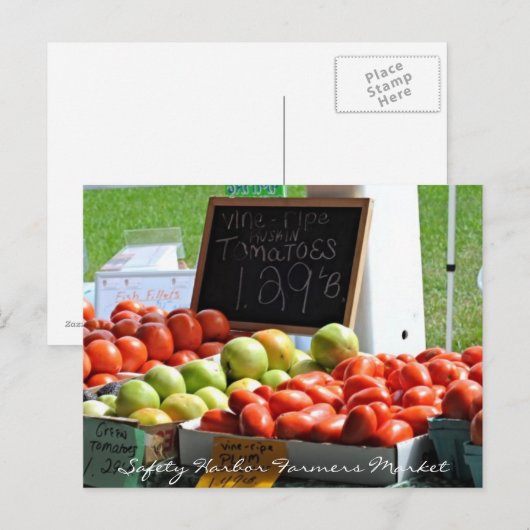 安全港農家市場 ポストカード (正面/裏面)