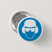 安全男性ボタンバッジ 缶バッジ (正面&裏面)