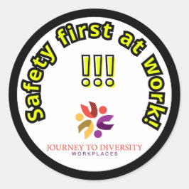 安全第一ステッカー ラウンドシール