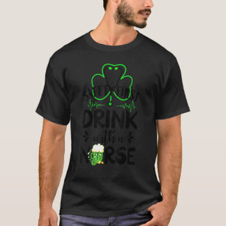 安全第一ドリンクナースSt patricksD Tシャツ
