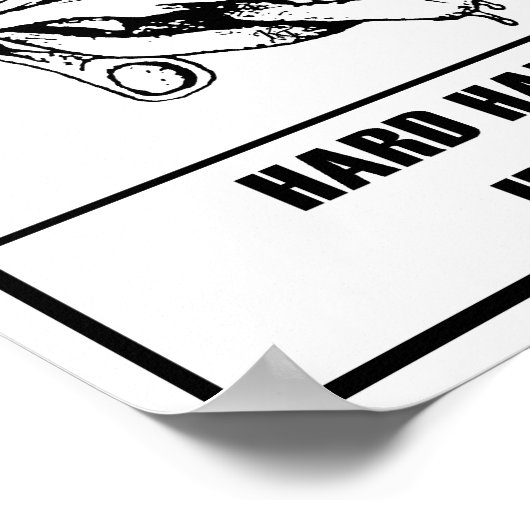 安全第一ユーモア懸命ハットポスター ポスター (角)