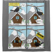 安全第一漫画 シャワーカーテン (正面)