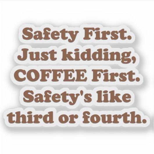 安全第一 シール (正面)