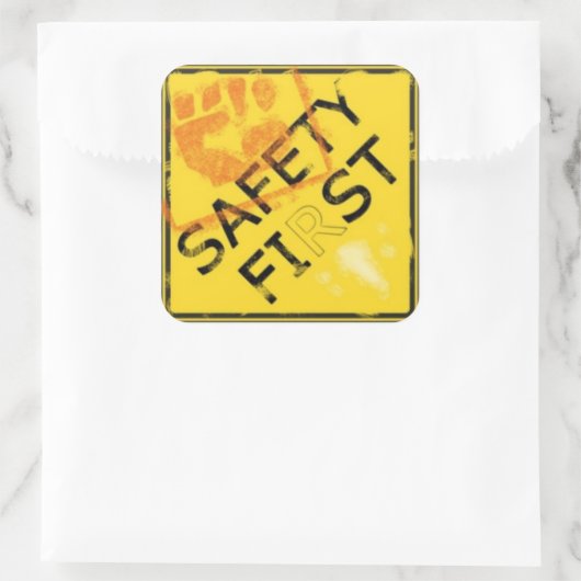 安全第一 スクエアシール (バッグ)