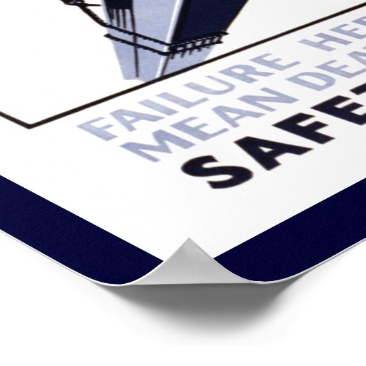 安全第一 ポスター (角)