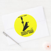 安全第一 – 安全最後 – 安全常 ラウンドシール (封筒)