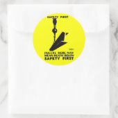 安全第一 – 安全最後 – 安全常 ラウンドシール (バッグ)