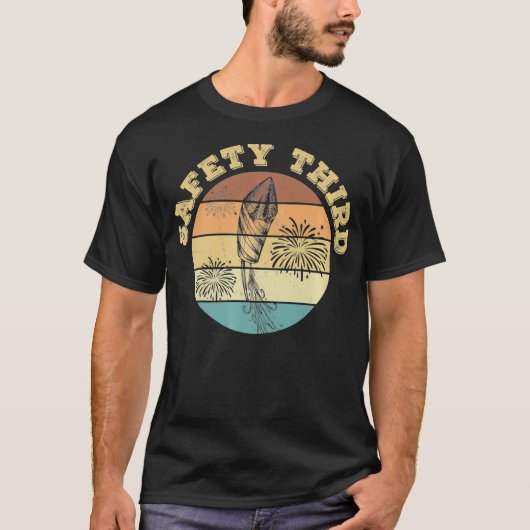 安全第三花火認定火花技術者 Tシャツ (正面)