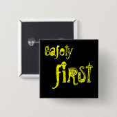 安全第1 缶バッジ (正面&裏面)