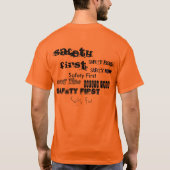 安全第1 Tシャツ (裏面)