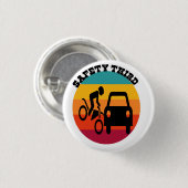 安全第3回7月4日愛国心Tシャツ 缶バッジ (正面&裏面)