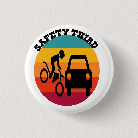 安全第3回7月4日愛国心Tシャツ 缶バッジ (正面)