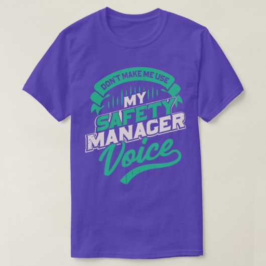 安全管理者の声を使わせない Tシャツ (デザイン正面)