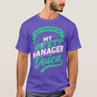 安全管理者の声を使わせない Tシャツ
