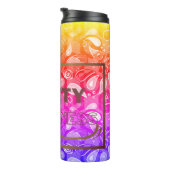 安全認識度赤文字黄縁ど安全 タンブラー (回転右)