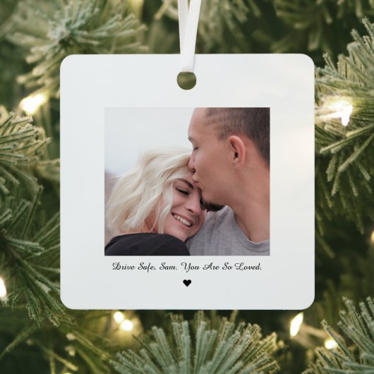 安全運転 ミニフォト カーオーナメント メタルオーナメント (インサイチュ)