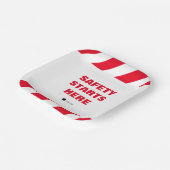 安全開始Fire Department Officeパーティー ペーパープレート (傾斜あり)