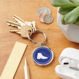 安全靴の青い標識 | Premium Keychain キーホルダー