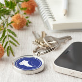 安全靴の青い標識 | Premium Keychain キーホルダー (側面)