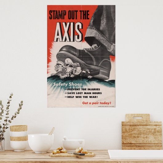 安全靴 ポスター (キッチン)