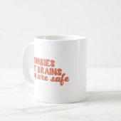 安全食べなゾンビ脳 コーヒーマグカップ (正面左)