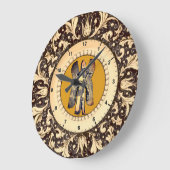 安南木 ラージ壁時計 (傾斜)