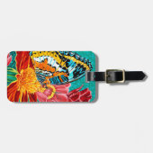 安定させた蝶I ラゲッジタグ (正面横)