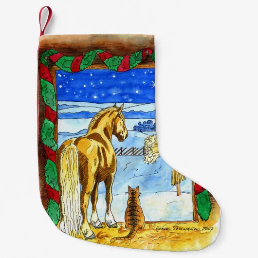 安定したクリスマス スモールクリスマスストッキング (正面)
