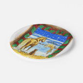 安定したクリスマス ペーパープレート (アングル)