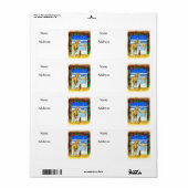 安定したクリスマス ラベル (フルシート)